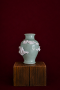 Upcycled Ceramic Vase | Mixed Media Fiber Art | One-of-a-Kind Statement Decor