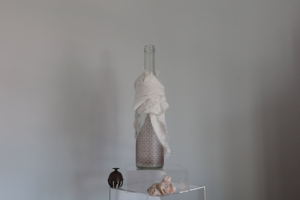 Ocean Treasure | Glass Art | Upcycled Bottle | Recycled Textiles | Home Decor