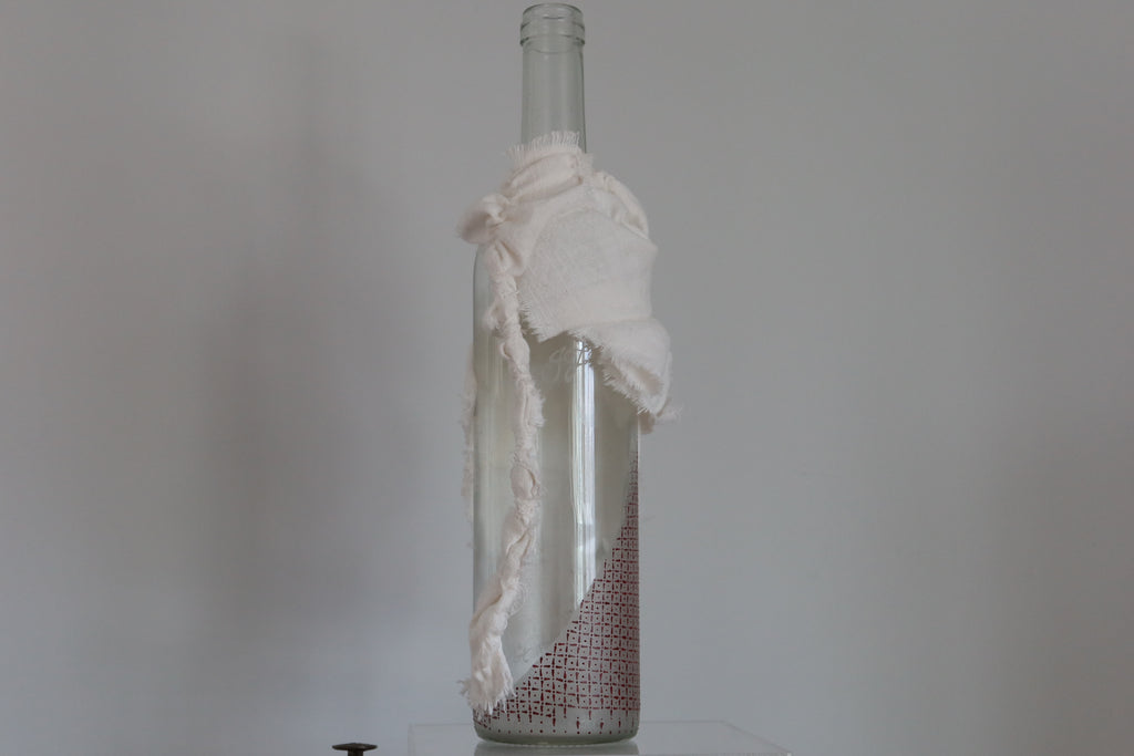Ocean Treasure | Glass Art | Upcycled Bottle | Recycled Textiles | Home Decor