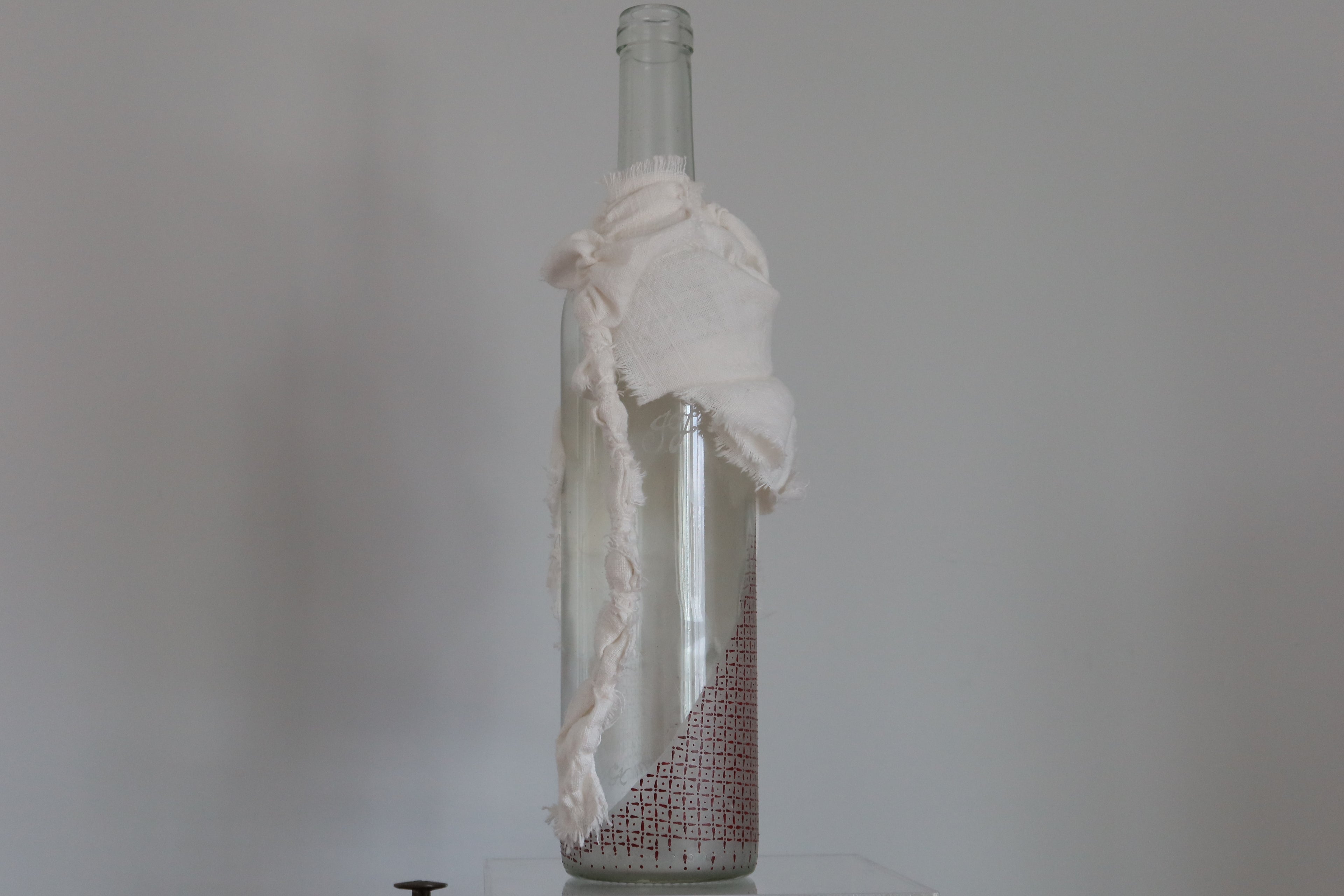 Ocean Treasure | Glass Art | Upcycled Bottle | Recycled Textiles | Home Decor
