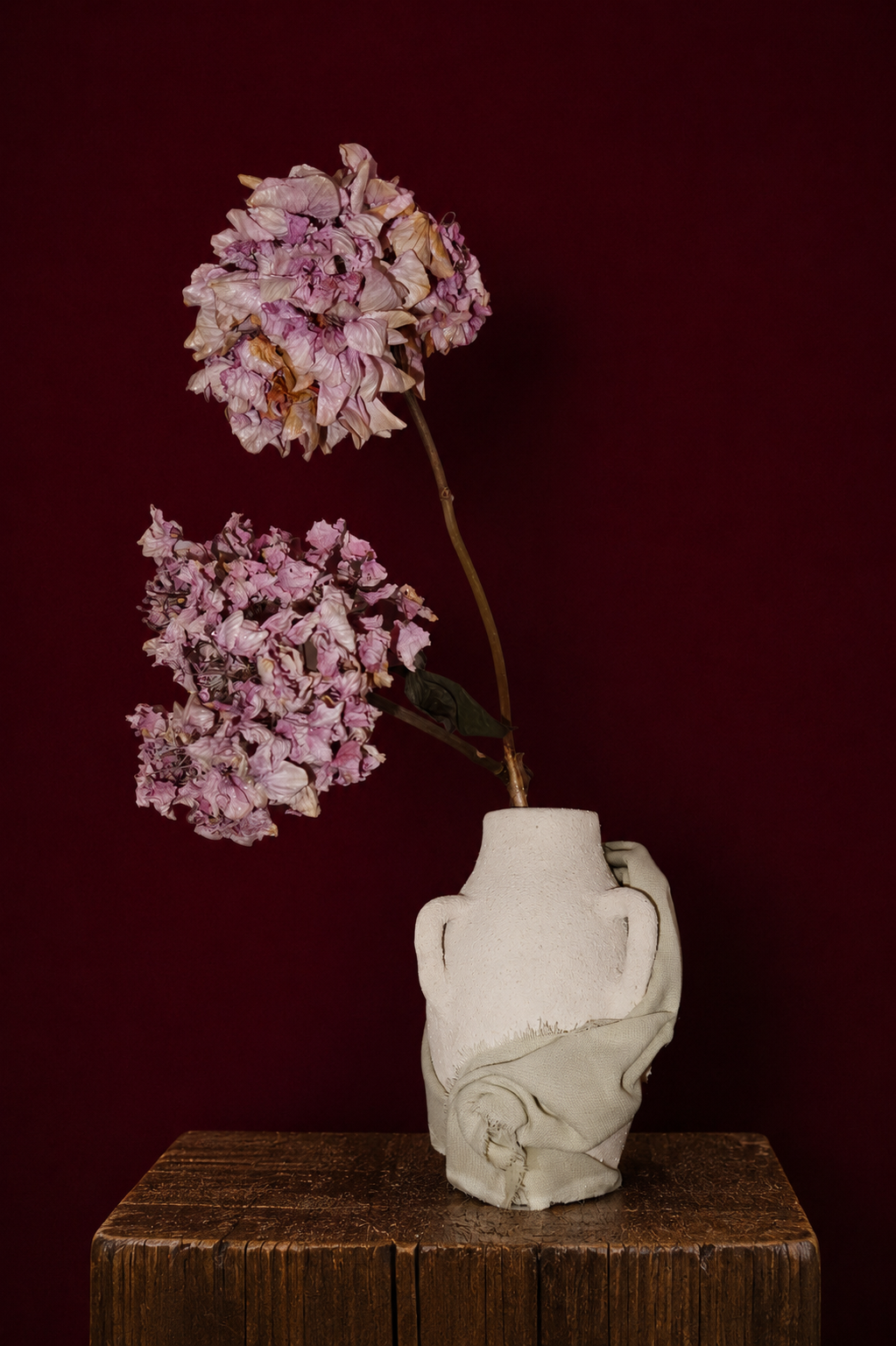 Turkish Vase | Upcycled Sculputre | Dried Preserved Flowers | Sustainable Art | Flower Art