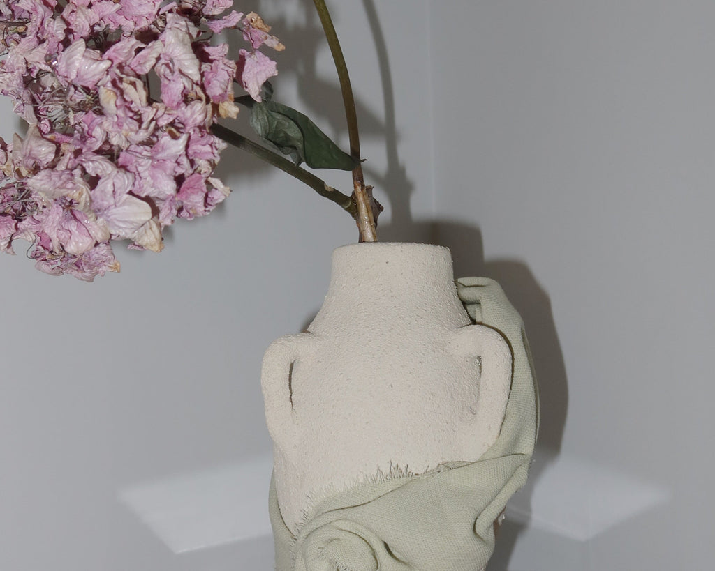 Turkish Vase | Upcycled Sculputre | Dried Preserved Flowers | Sustainable Art | Flower Art