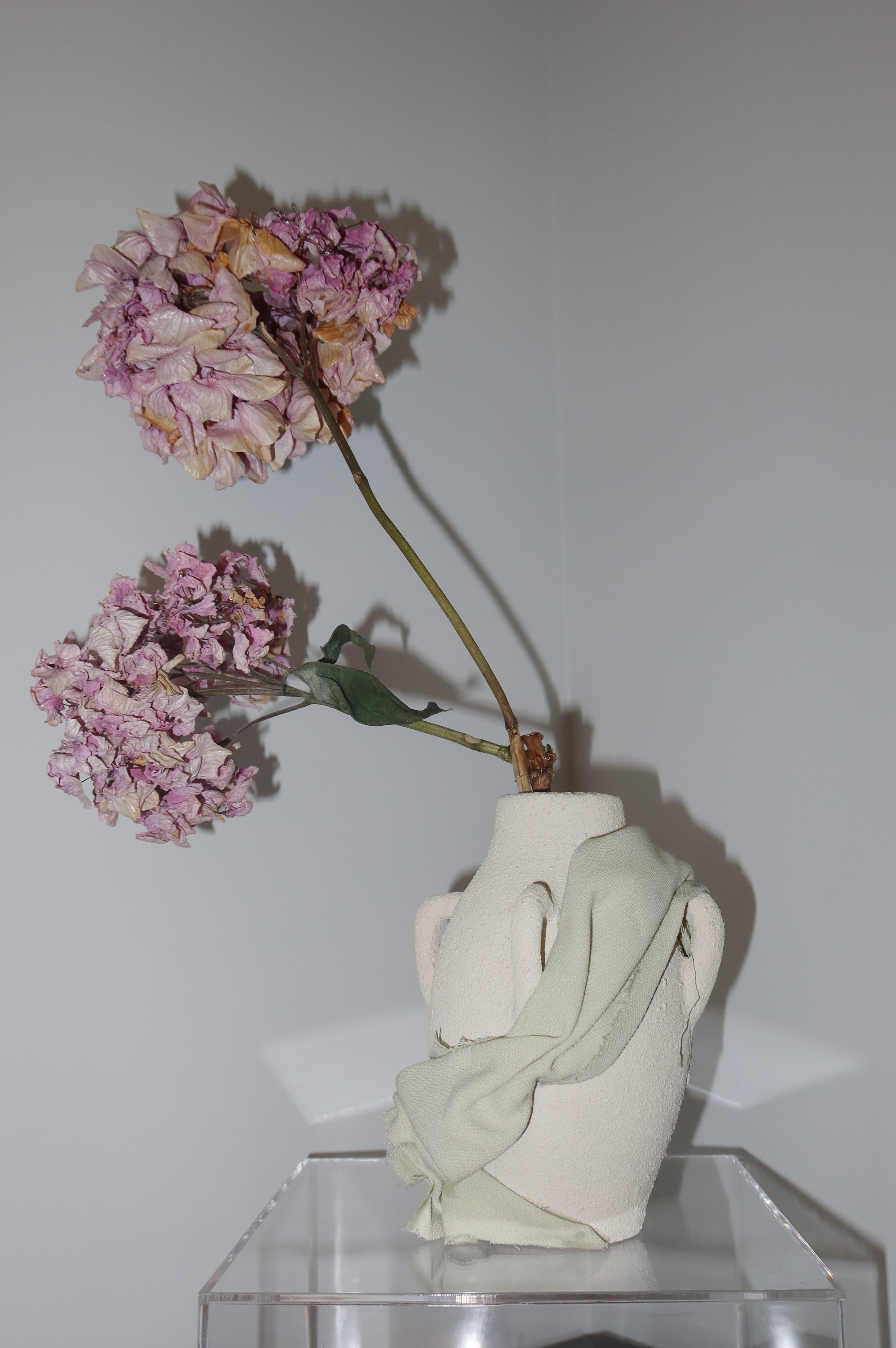 Turkish Vase | Upcycled Sculputre | Dried Preserved Flowers | Sustainable Art | Flower Art