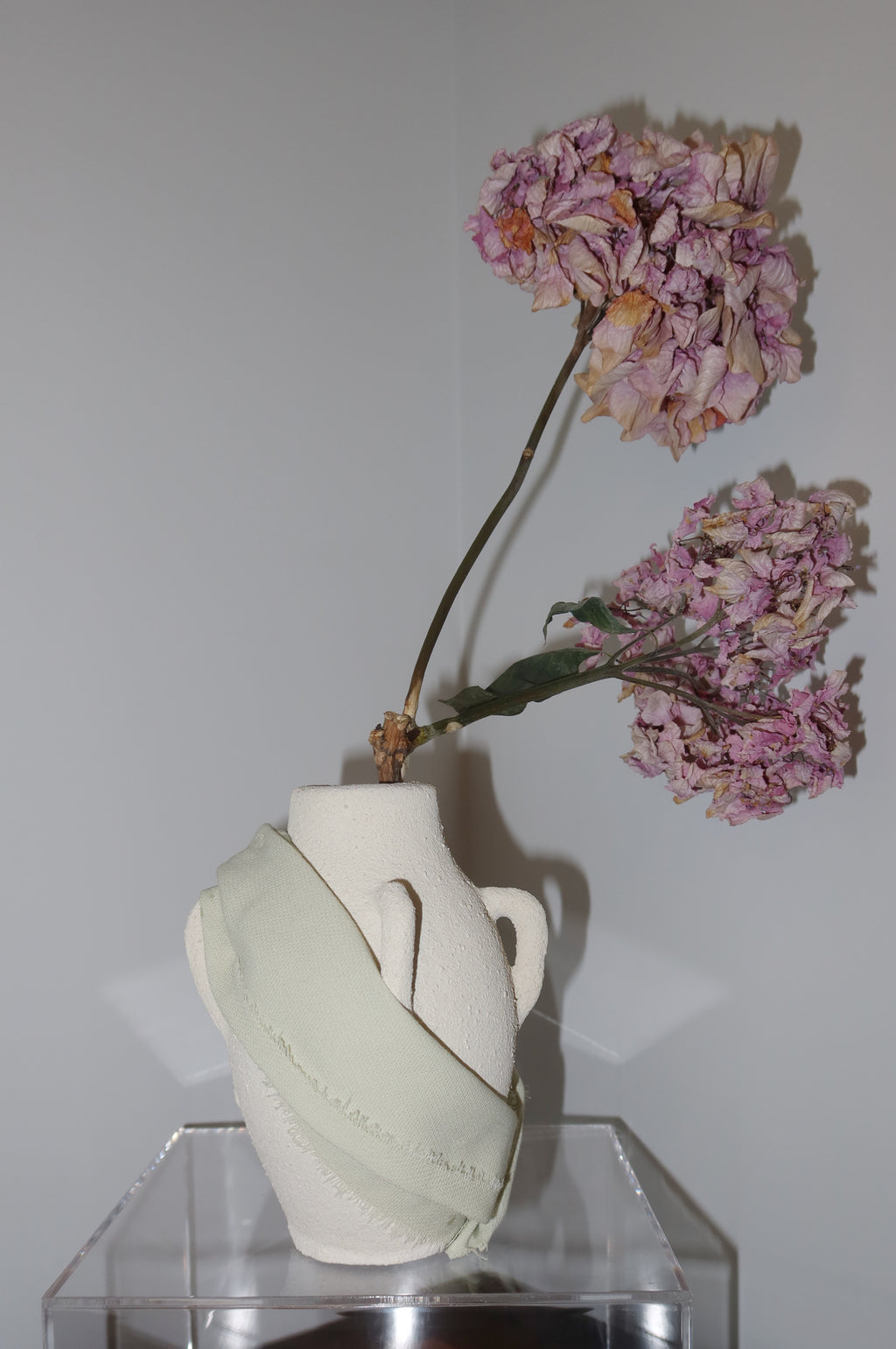 Turkish Vase | Upcycled Sculputre | Dried Preserved Flowers | Sustainable Art | Flower Art
