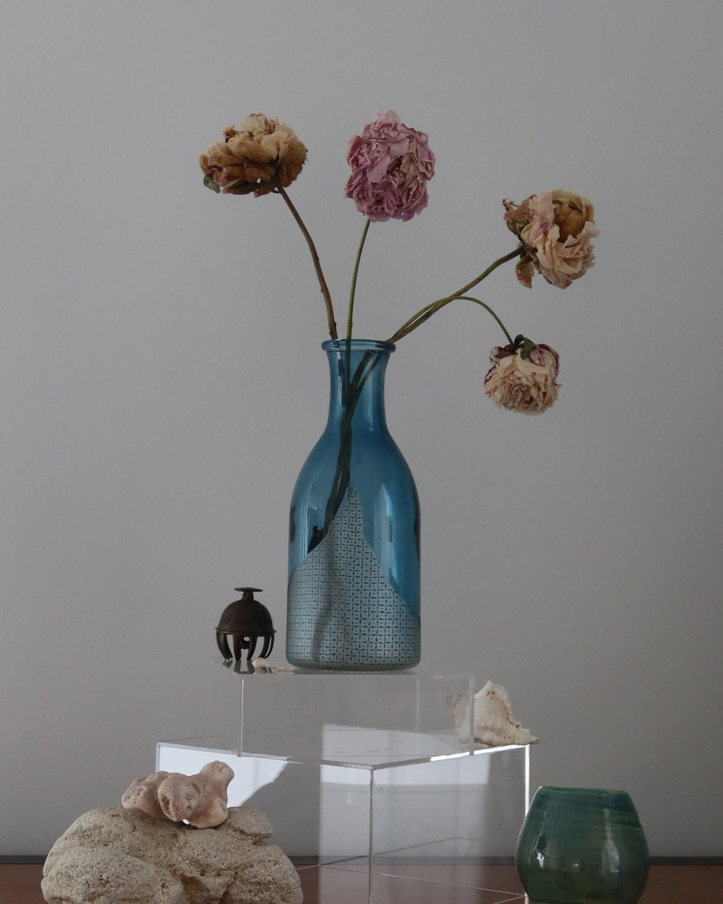 Breath of Fresh Air | Hand Engraved & Hand Painted Glass Vase | Contemporary Art Glass | One-of-a-Kind Statement Decor (Copy)