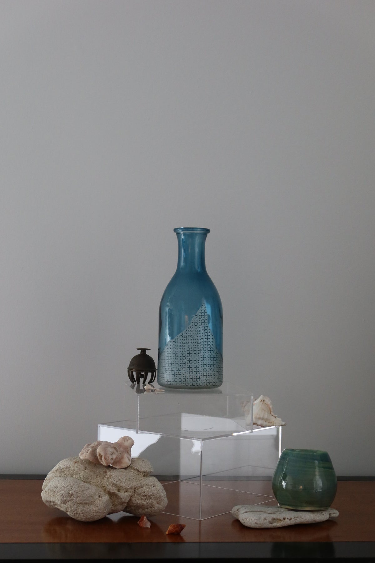 Breath of Fresh Air | Hand Engraved & Hand Painted Glass Vase | Contemporary Art Glass | One-of-a-Kind Statement Decor (Copy)