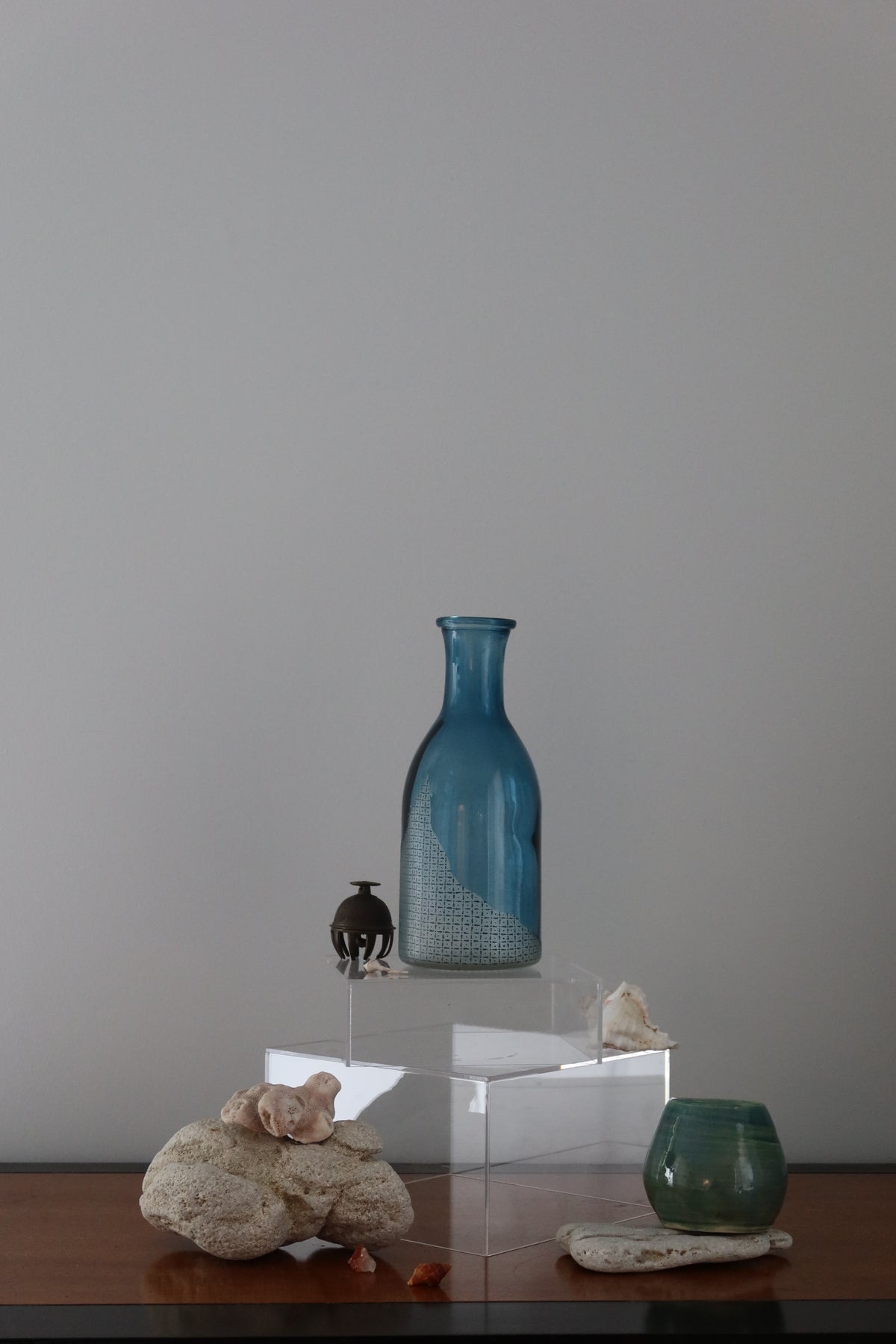 Breath of Fresh Air | Hand Engraved & Hand Painted Glass Vase | Contemporary Art Glass | One-of-a-Kind Statement Decor (Copy)